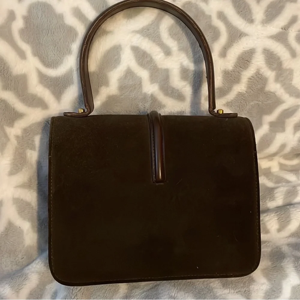 Like New Vintage Tano Of Madrid Spain Leather /Suede Lady Bag - Picture 2 of 10